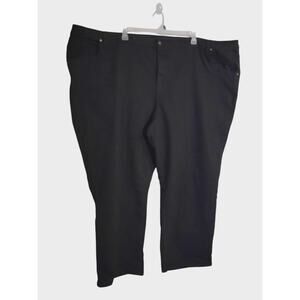 Denim 24/7 Women's Plus Size 40W Tall Black Jeans